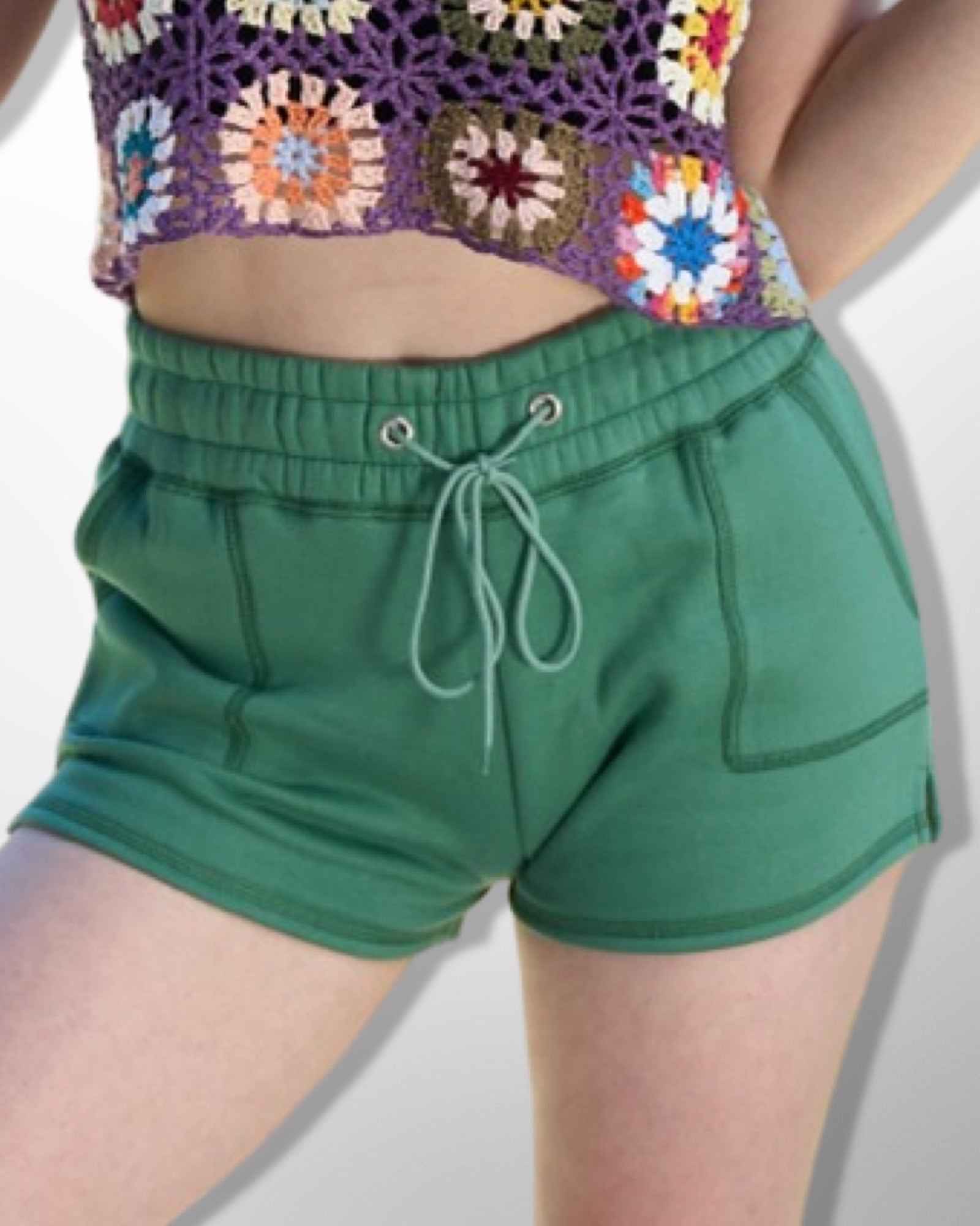 Jade terry cloth shorts